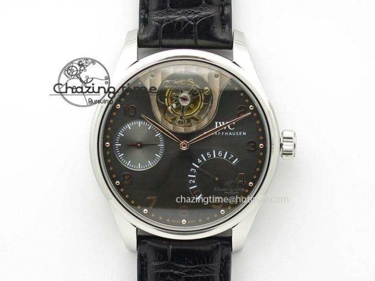 MIROTIME 0212 Portuguese Real PR Real Annual Calendar IW503510 ZF 1:1 Best Edition Green Dial on Black Leather Strap A QuickDry 7097